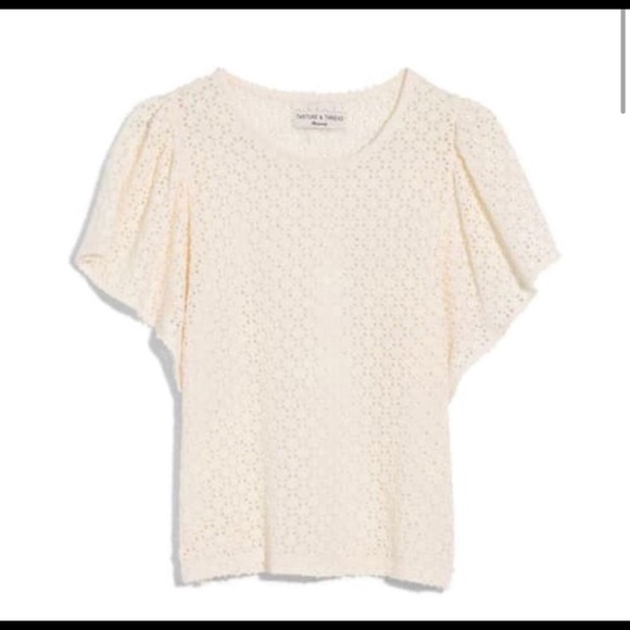Madewell – Texture & Thread Eyelet Flutter Top - Picture 3 of 6
